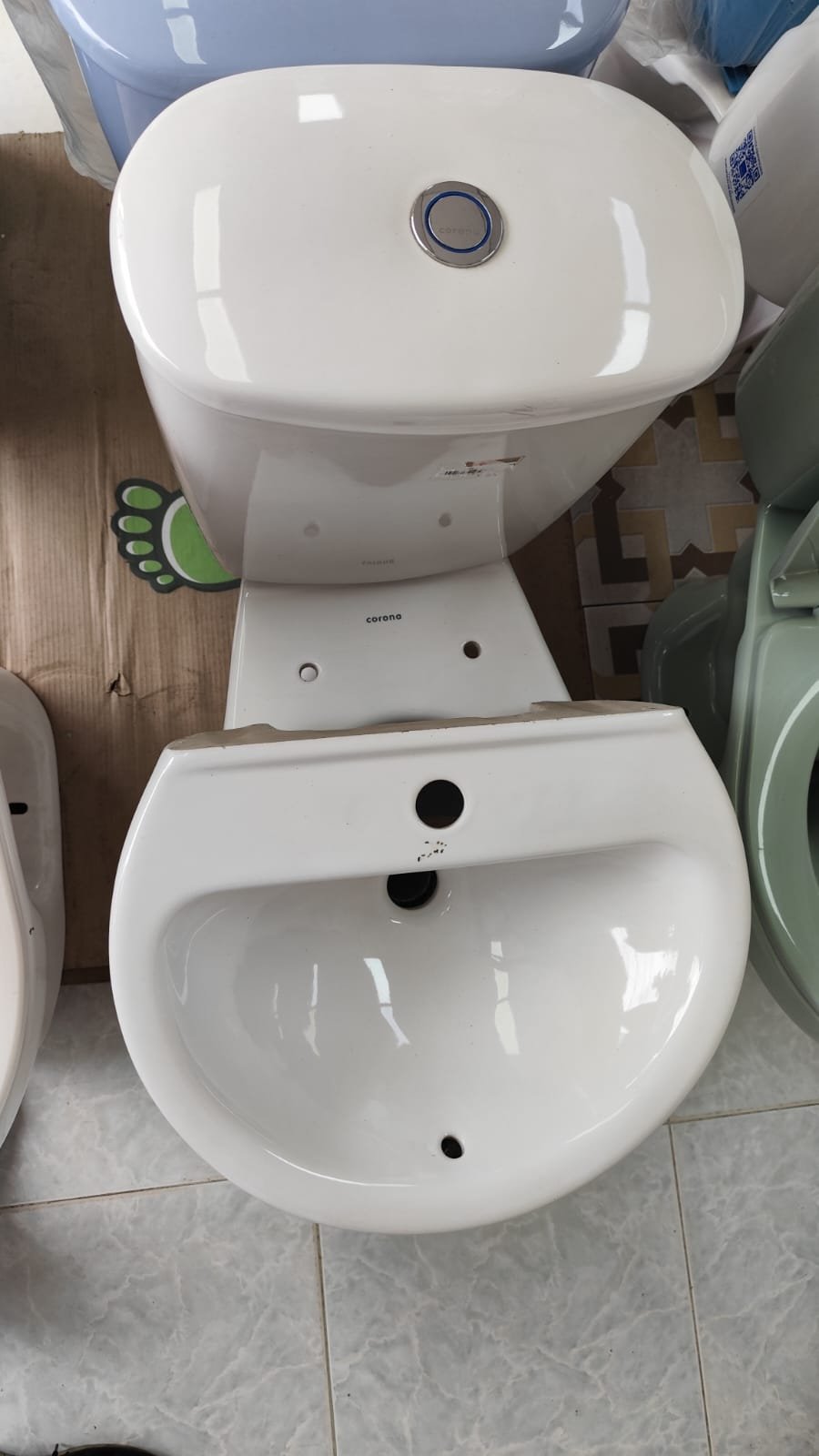 Combo sanitario blanco corona